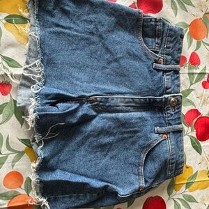 Wild Fable Frayed Hem Blue Jean Shorts